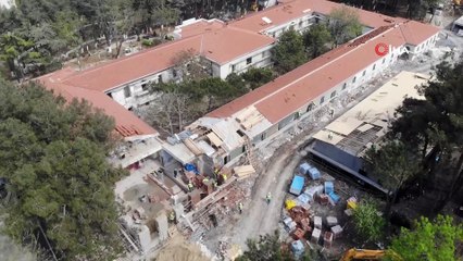Tarihi Hadımköy Askeri Hastanesi'nde restorasyon çalışmaları devam ediyor