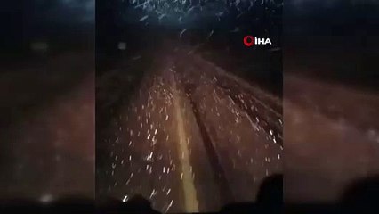 TOKAT'A MAYIS'TA YAĞAN KAR BÖYLE GÖRÜNTÜLENDİ