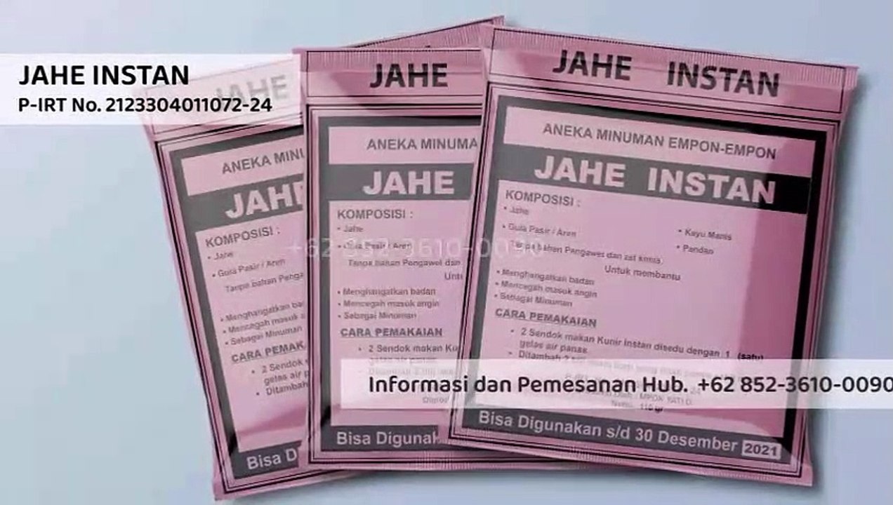 BEST SELLER!!! +62 852-3610-0090 | Jahe Instan Kediri