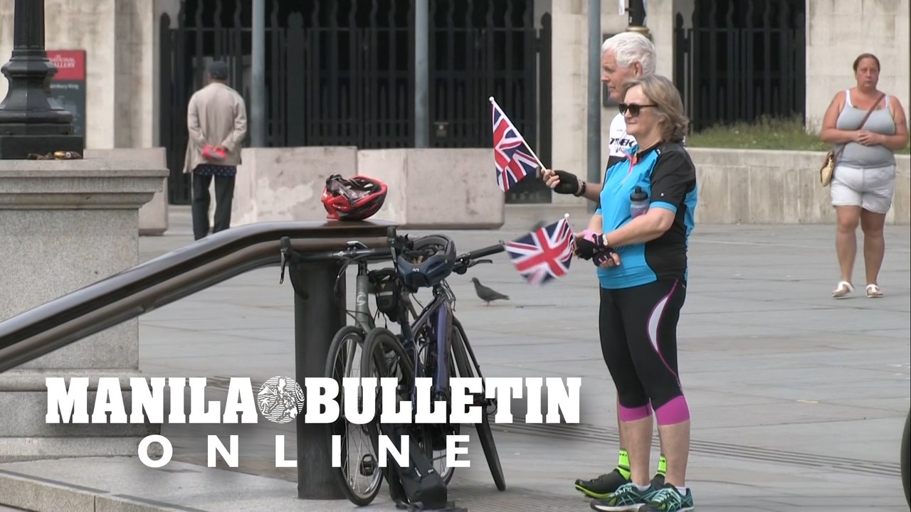 London's Trafalgar Square near-empty for silence to mark VE Day