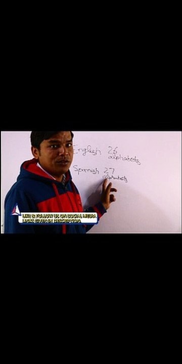 Spanish Alphabets in Hindi