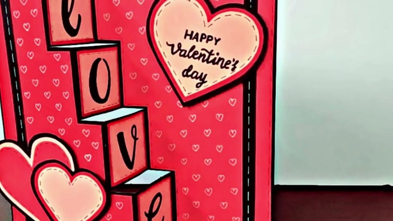 diy valentines day cards _handmade greeting cards _ trifold card tutorial