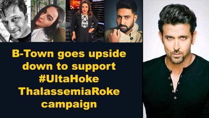 B-Town goes upside down to support #UltaHokeThalassemiaRoke campaign