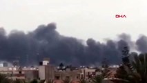Libya'da Hafter milisleri Mitiga Havaalanı'nı bombaladı
