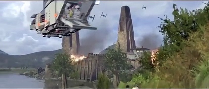 Lego Star Wars The Force Awakens First Order Siege Of Takodana DLC All Cutscenes