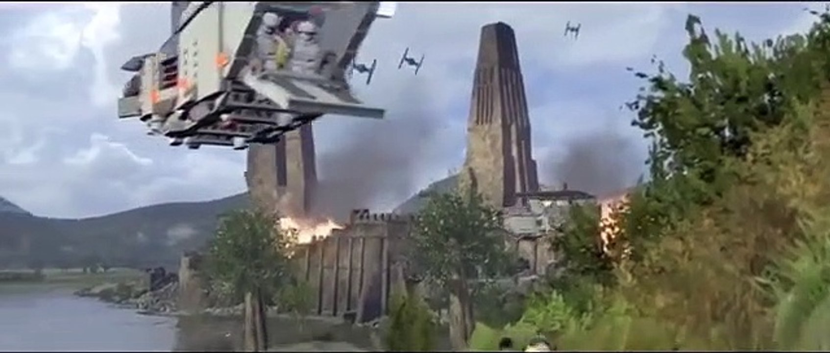 Lego Star Wars The Force Awakens First Order Siege Of Takodana DLC All Cutscenes