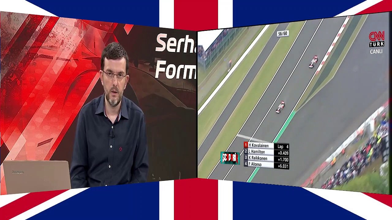 Hamilton Kovalainen'i Geçiyor 2008 İngiltere CnnTürk