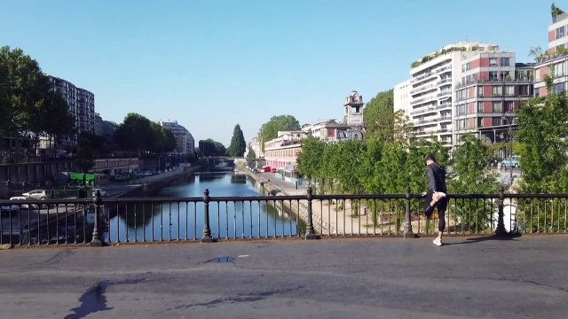 Caméra embarquée dans Paris confiné: balade dans le 19ème arrondissement