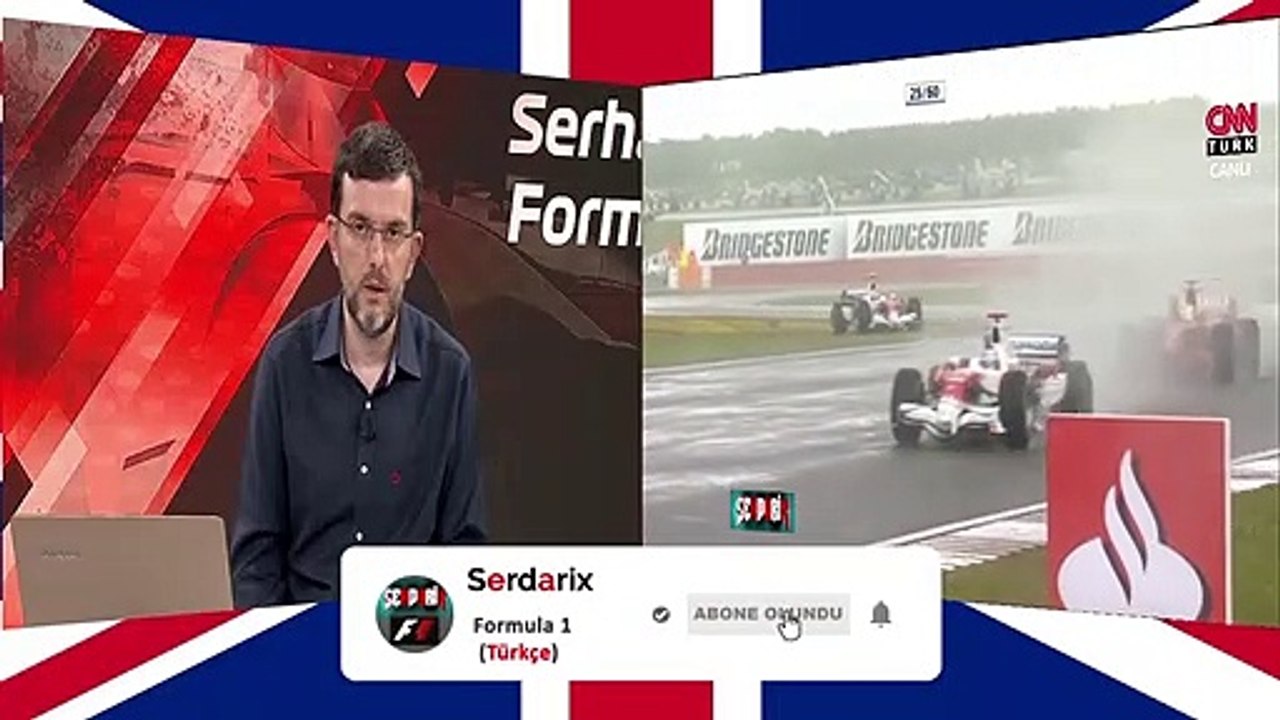 Timo Glock'ta Spin Atıyor  İngiltere 2008  CnnTürk