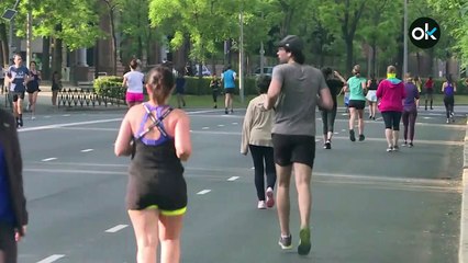 Las calles de Madrid se llenan de corredores