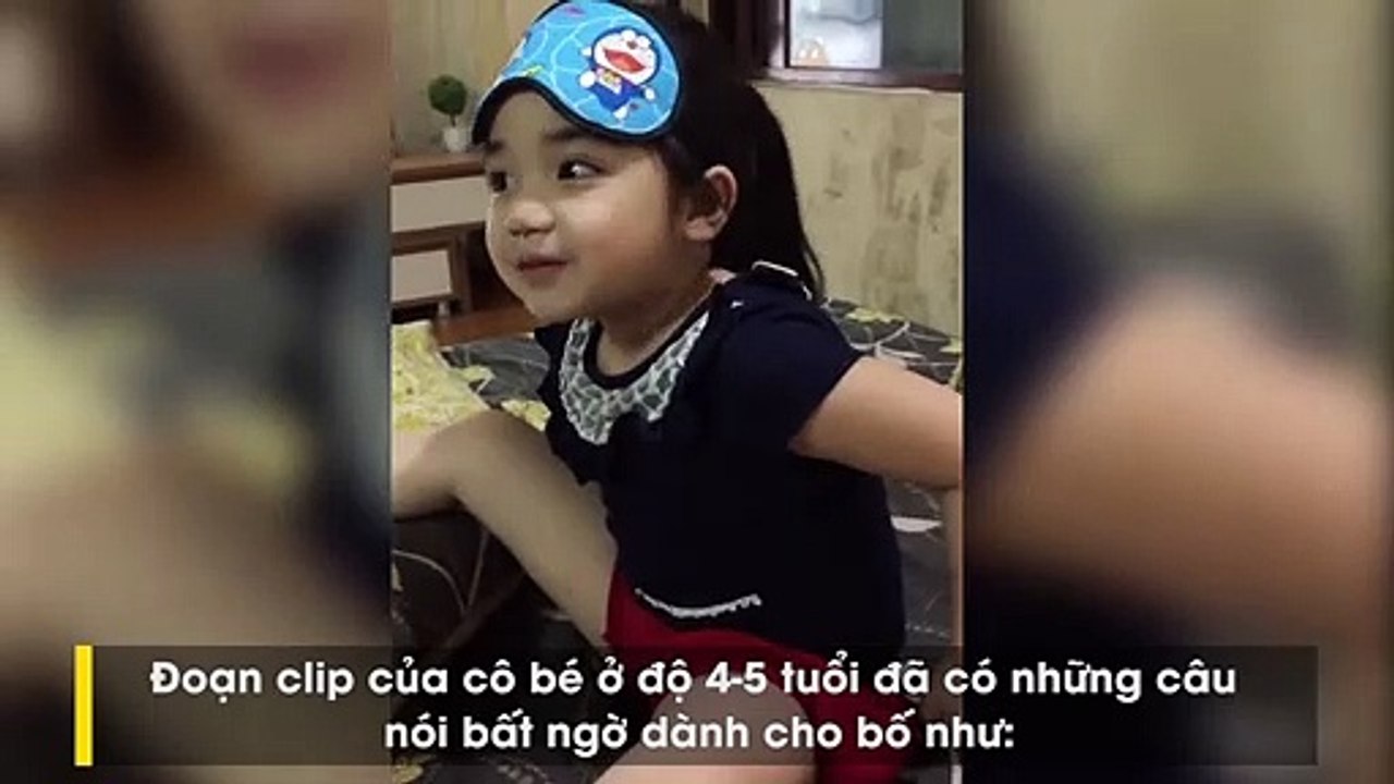 Có cô con gái xinh đẹp, dễ thương lại cực kỳ tâm lý thế này thì chắc ông bố nào cũng nguyện “gà trống nuôi con” cả đời mất thôi.