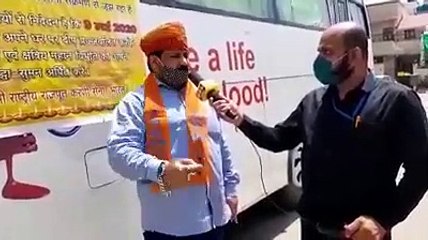 वीर शिरोमणि महाराणा प्रताप जी की जयंती के उपलक्ष में श्री राष्ट्रीय राजपूत करणी सेना के राष्ट्रीय कार्यालय जयपुर में श्री राष्ट्रीय राजपूत करणी सेना द्वारा आयोजित #रक्तदान #शिविर के दौरान मिडिया से रूबरू होते हुए