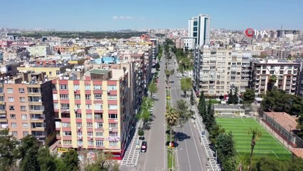Sokağa çıkma kısıtlamasının uygulandığı Şanlıurfa'da cadde ve sokaklar boş kaldı