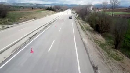 Drone destekli trafik denetimi yapıldı