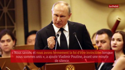 Vladimir Poutine fait l'éloge d'une Russie « invincible » lorsqu'elle est unie