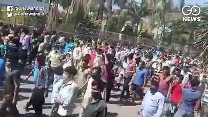 सूरत: घर जाने के लिए सैकड़ों मज़दूर फिर सड़कों पर उतरे, 60 गिरफ़्तार