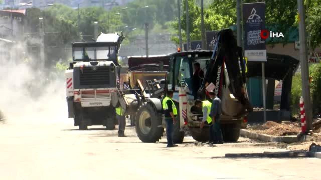 Bursa'da yollar yenileniyor