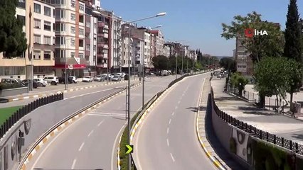 Balıkesir'de sokağa çıkma kısıtlamasının ardından sessiz hafta sonu