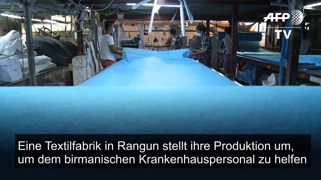 Myanmar: Näherinnen machen OP-Kittel statt T-Shirts für die EU