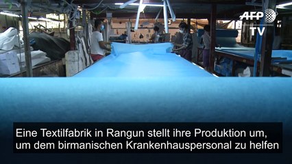 Myanmar: Näherinnen machen OP-Kittel statt T-Shirts für die EU