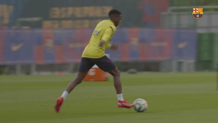 Segunda jornada de entrenamientos individuales en el Barça con la primera lesión