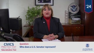 24 of 100 Who does a U S  Senator represent  US Citizenship Neutralization