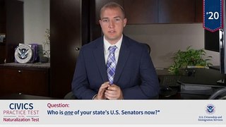 20 of 100_ Who is one of your state’s U.S. Senators now - US_Citizenship_Neutralization