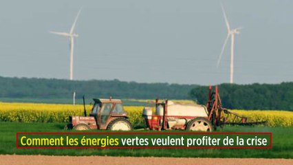 Comment les énergies vertes veulent profiter de la crise