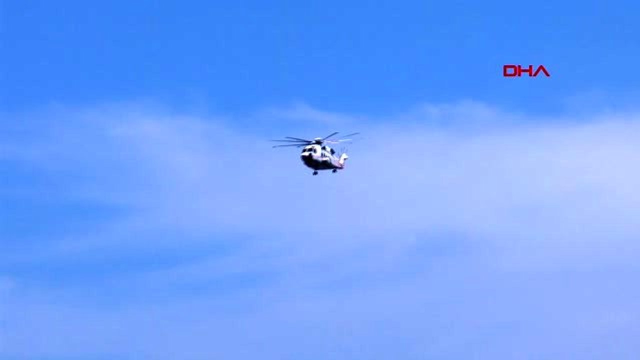 CUMHURBAŞKANI ERDOĞAN'IN HELİKOPTERİ ATATÜRK HA...