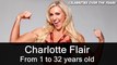 WWE wrestler Charlotte Flair Transformation From 1 To 32 Years Old-WWE摔跤手Charlotte Flair从1岁到32岁的转变