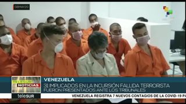 Venezuela:implicados en incursión fallida, presentados ante tribunales
