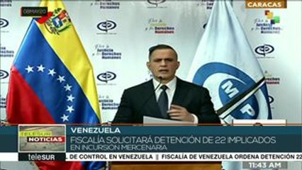 Venezuela: fiscalía imputará a 22 implicados en incursión mercenaria