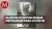 Detienen a 2 por intento de robo de ventilador para casos de coronavirus en Culiacán