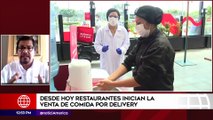 Edición Mediodía: Restaurantes iniciaron la venta de comida por delivery