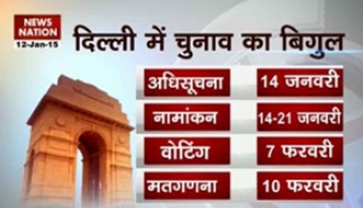 Election commission announces Delhi Assembly poll dates