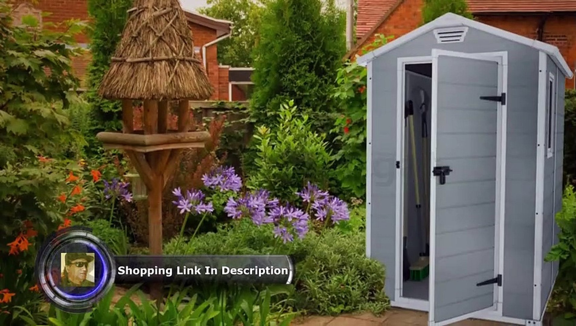 KETER Manor 4x6 Resin Outdoor Shed Kit for Garden - video Dailymotion