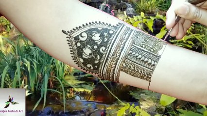 full hand bridal mehndi design /Indian dulhan mehndi design for hand / Habiba Mehndi Art