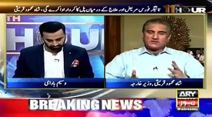 shah mehmood qureshi talking to ary news