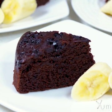 Eggless Chocolate Banana Cake - Eggless Chocolate Banana Cake Recipe -Chocolate Banana Cake Recipe