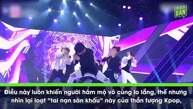 Những lần fan mừng rớt nước mắt khi thấy idol gặp tai nạn trên sân khấu