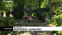 Bailarines húngaros en el Día de Europa