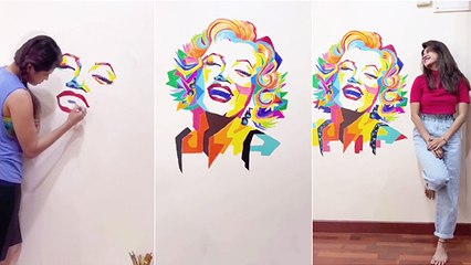 संस्कृती बालगुडे सोबत Lockdown च्या काळात घ्या वॉल पेंटिंगची मजा