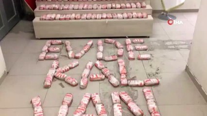 Eve düzenlenen operasyonda 101 kilo gram eroin ele geçirildi