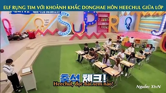 ELF RỤNG TIM VỚI KHOẢNH KHẮC DONGHAE HÔN HEECHUL GIỮA LỚP