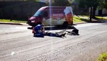 Siate atende ciclista ferido após colisão com carro na Avenida Piquiri, no São Cristóvão