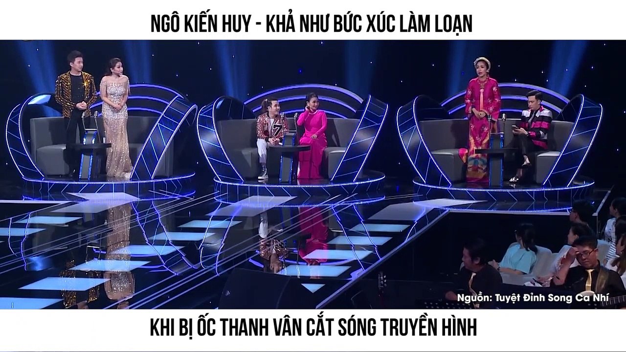 Ngô Kiến Huy - Khả Như bức xúc làm loạn khi bị Ốc Thanh Vân cắt sóng truyền hình