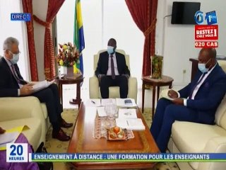 RTG / Entretien entre le représentant de l’UNESCO au Gabon et le ministre de l’éducation Nationale pour l’expérience de l’enseignement à distance