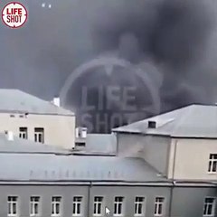 Koronavirüs hastalarının bulunduğu hastanede yangın paniği