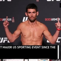 Fighters weigh-in as UFC is first major US sport to return