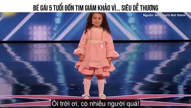 BÉ GÁI 5 TUỔI ĐỐN TIM GIÁM KHẢO VÌ... SIÊU DỄ THƯƠNG
